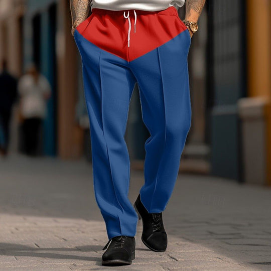 Herren Sportliche Jogginghose mit kontrastrierendem Bund und praktischen Taschen EB