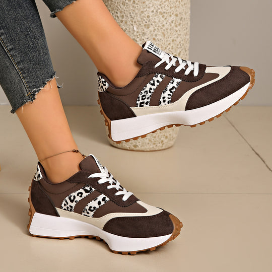 Damen sportliche Sneaker im Retro-Design mit atmungsaktiven Materialien EB