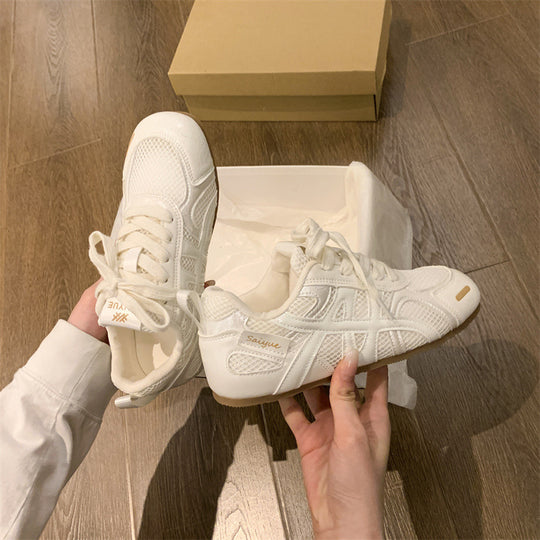 Damen Sportliche Sneakers mit atmungsaktiver Mesh-Oberfläche und stoßdämpfender Sohle EB