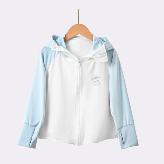 Mädchen leichte Sonnenjacke mit Kapuze EB