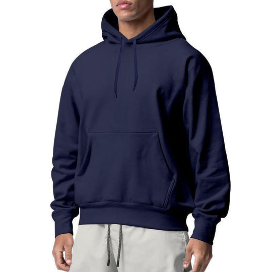 Herren nan Premium-Kapuzenpullover mit Kängurutasche, innen angerautem Fleece, verstärkter Nackennaht und geripptem Saum EB