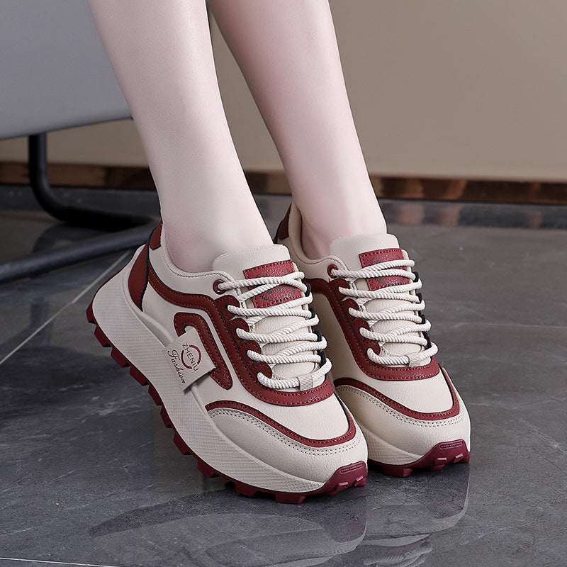 Damen Sportliche Sneakers mit rutschfester Profilsohle und atmungsaktivem Obermaterial EB