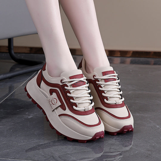 Damen Sportliche Sneakers mit rutschfester Profilsohle und atmungsaktivem Obermaterial EB