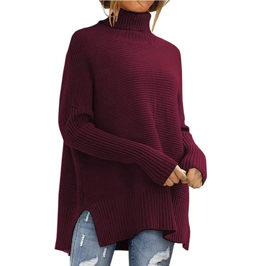 Damen Kuscheliger Rollkragenpullover EB