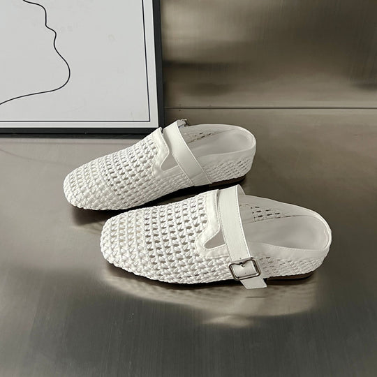 Damen Komfortable Clogs mit modischem Flechtdesign und hochwertigem Fußbett EB