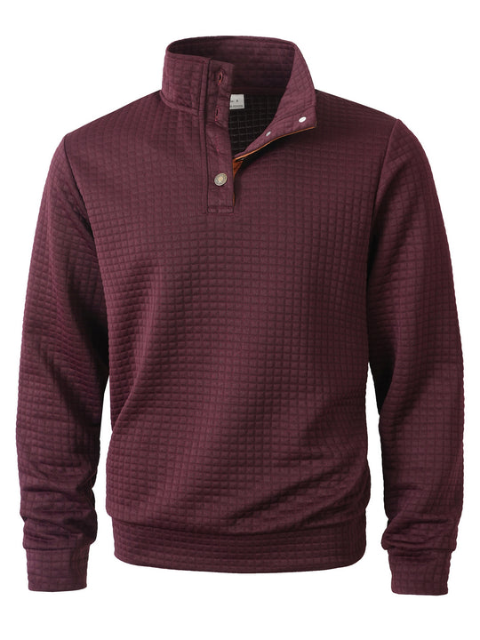 Herren stylischer Pullover mit modischem Stehkragen EB