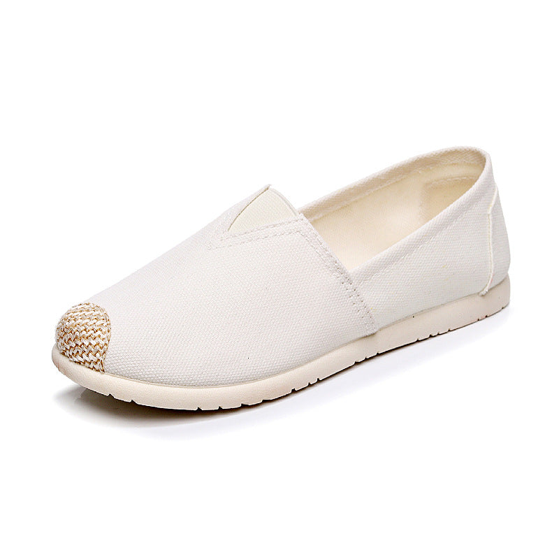 Damen Slip-On Schuhe mit floralem Stickdesign und rutschfester Sohle EB