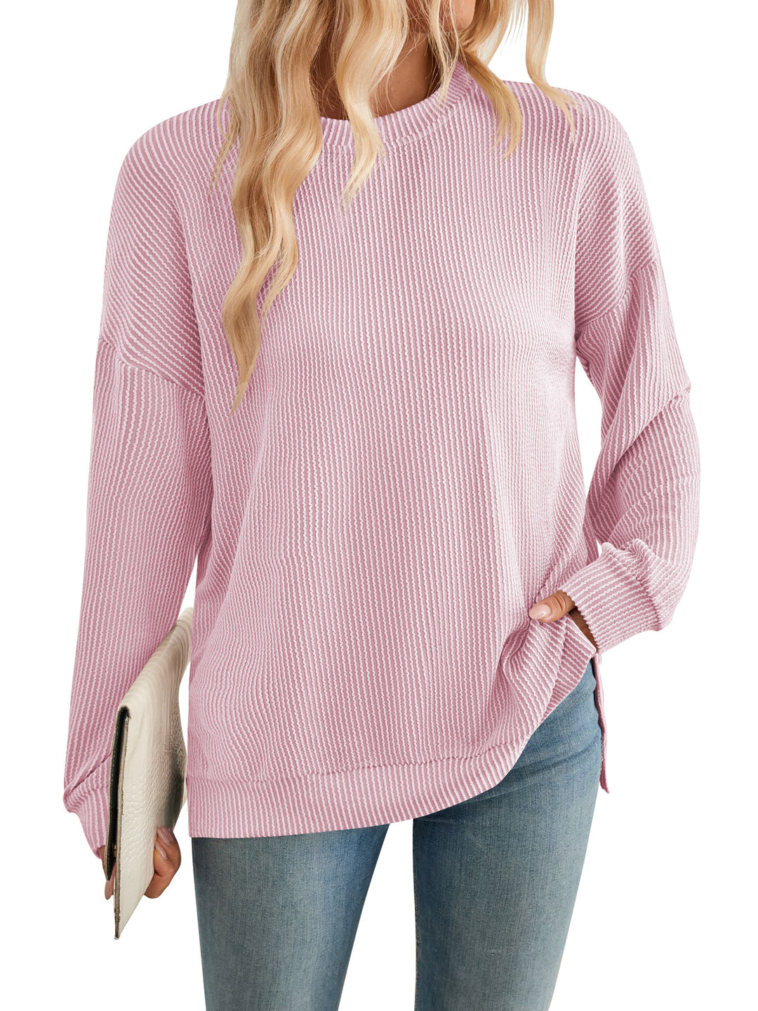Damen lässiger Strickpullover EB