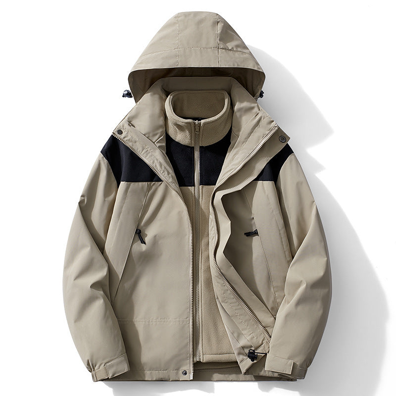 Damen Zweilagiger Outdoorparka mit abnehmbarer Fleece-Innenjacke EB
