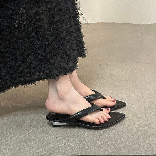 Damen edle Zehentrenner-Sandalen mit modischem Design EB
