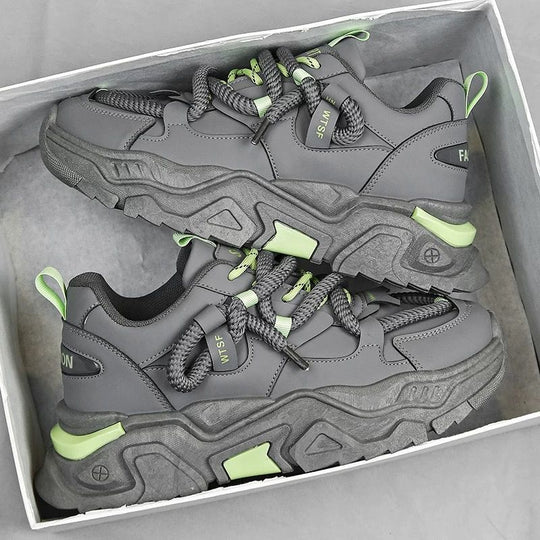 Damen Chunky Sneakers mit strapazierfähiger Sohle und atmungsaktiven Details EB