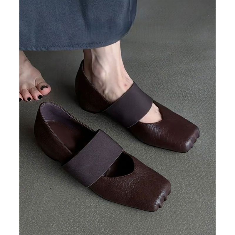 Damen moderne Slingback Ballerinas mit elastischem Riemendesign EB
