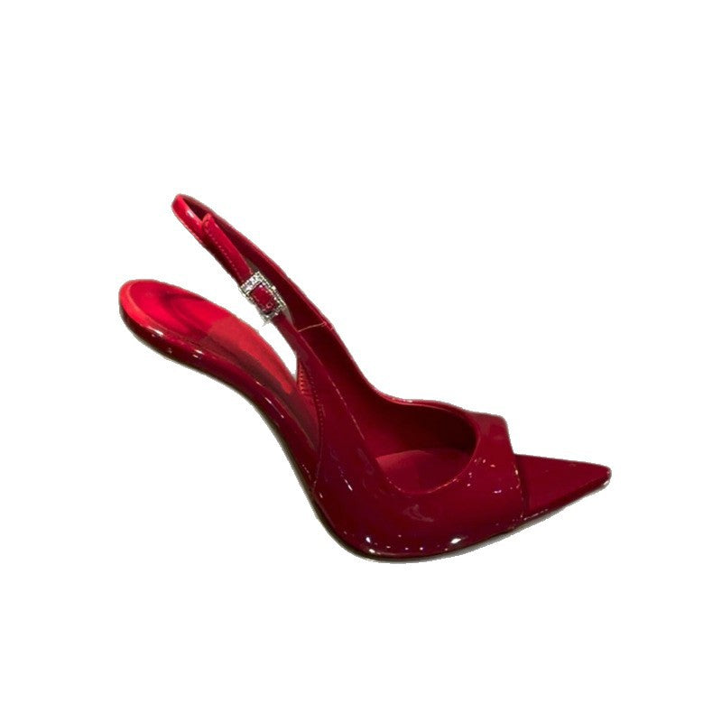 Damen Slingback High Heel Sandalen EB