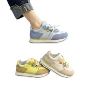 Damen sportliche Sneakers mit atmungsaktiver Mesh-Oberfläche und stabiler Sohle EB