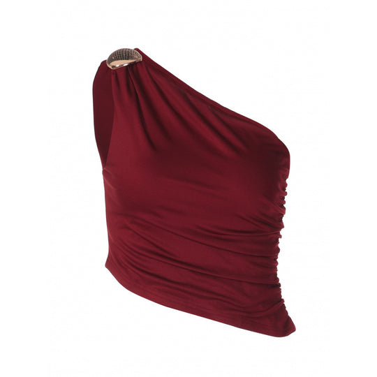 Damen Asymmetrisches Trägershirt mit figurbetonter Passform EB