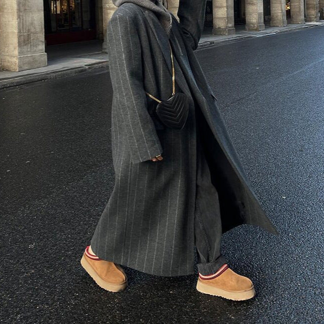 Damen Modischer Doppelreiher-Mantel mit schickem Schnitt und eleganten Details EB