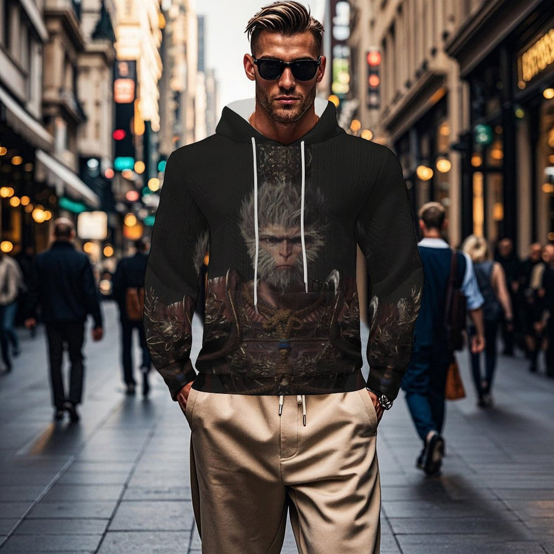 Herren Kapuzenpullover mit auffälligem Tiermotiv und praktischem Design EB