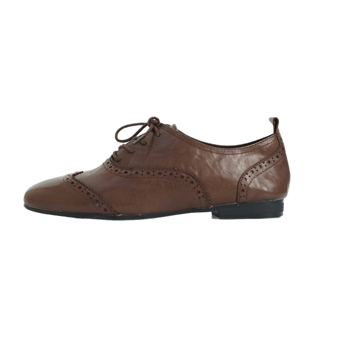 Damen Elegante Schnürschuhe mit modischem Lochmuster und hochwertigem Leder EB