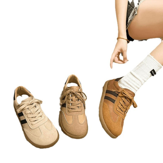 Damen Sportliche Sneaker aus hochwertigem Wildleder mit atmungsaktiver Konstruktion EB