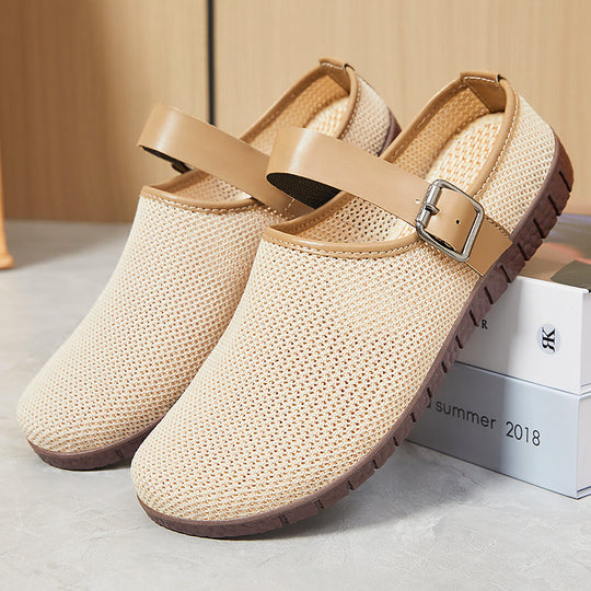 Damen Atmungsaktive Clogs mit verstellbarem Riemen EB