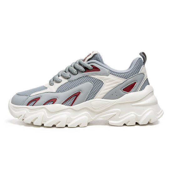 Damen Sportliche Chunky Sneakers mit atmungsaktiver Oberflächenstruktur EB