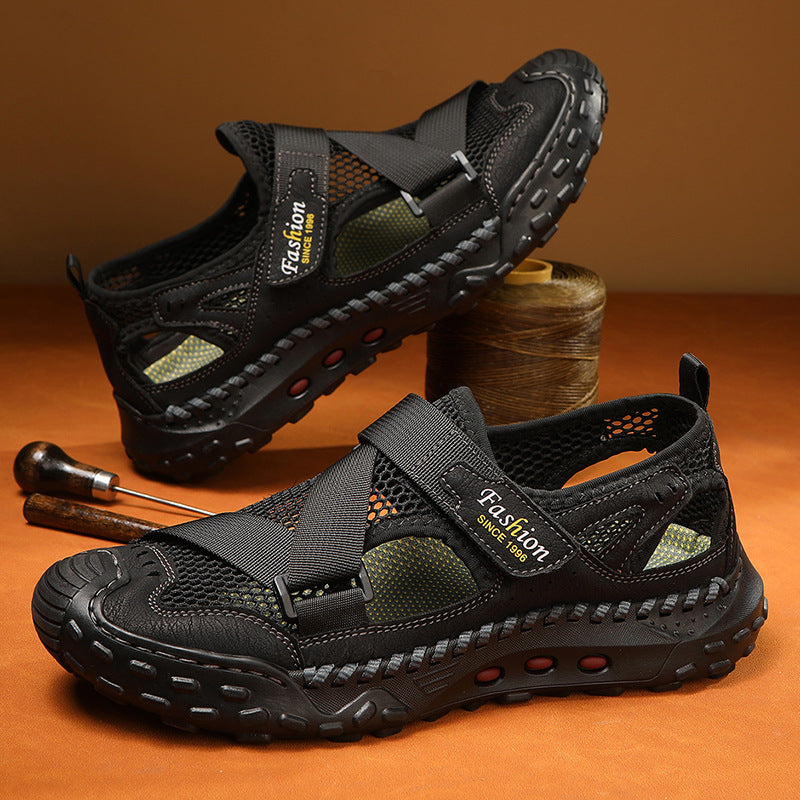 Herren Atmungsaktive Sport-Sandalen mit verstellbarem Riemensystem EB