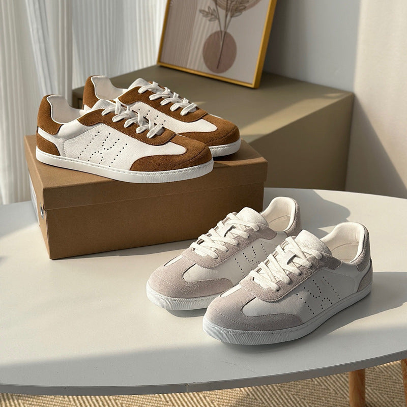 Damen Sportliche Sneakers aus hochwertigem Wildleder und atmungsaktivem Mesh EB