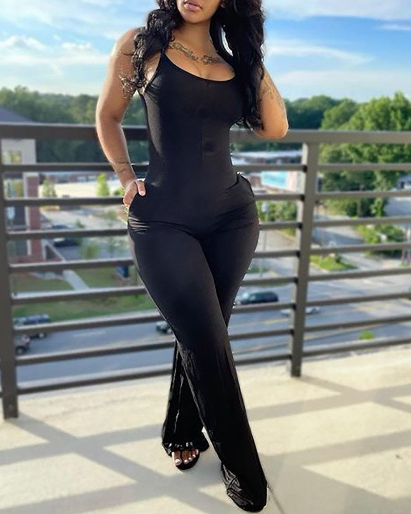 Damen Jumpsuit im modernen Streifenlook EB