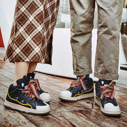 Damen Sportliche High-Top Sneakers mit elastischem Schnürsystem EB