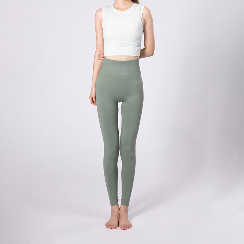 Damen Hochwertiges Funktions-Set mit sportlichem Cropped Top und High-Waist Leggings EB