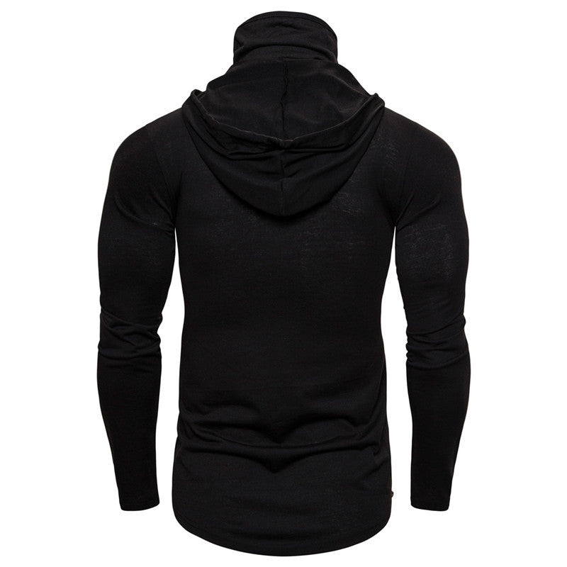 Herren Hoodie mit Skelett-Design und praktischem Gesichtsschutz EB