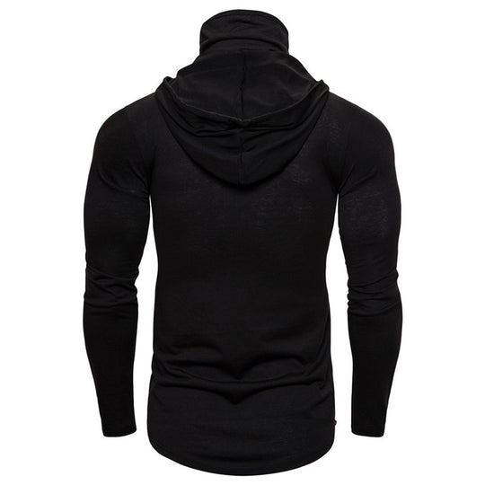 Herren Hoodie mit Skelett-Design und praktischem Gesichtsschutz EB