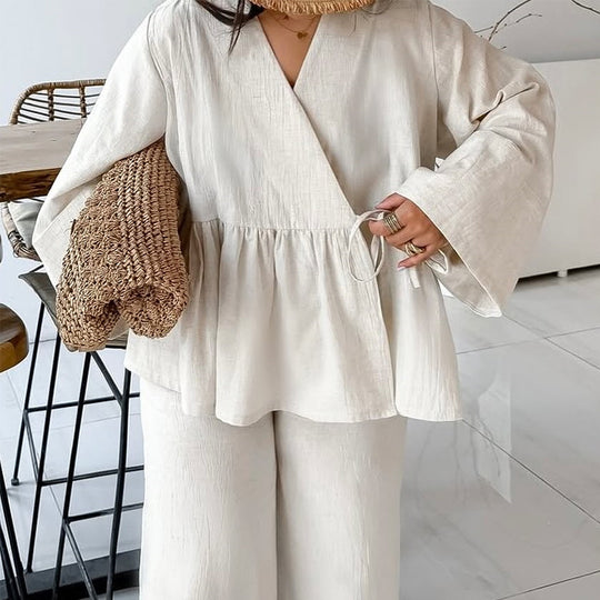 Damen Leichtes Loungewear-Set mit lockerer Passform EB