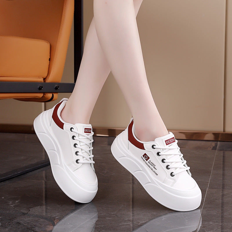 Damen modische Sneakers mit komfortablem Plateau und atmungsaktiver Sohle EB