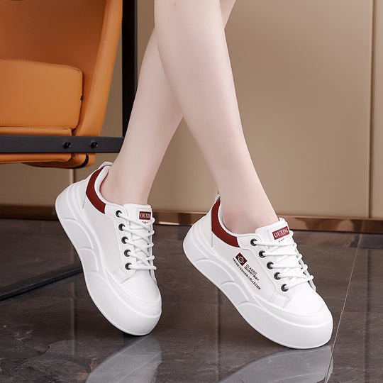 Damen modische Sneakers mit komfortablem Plateau und atmungsaktiver Sohle EB