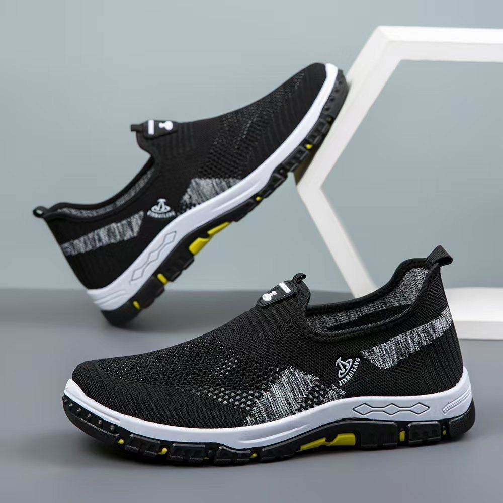 Damen Atmungsaktive Slip-On Sportschuhe mit flexibler Sohle EB