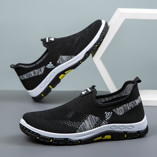 Damen Atmungsaktive Slip-On Sportschuhe mit flexibler Sohle EB