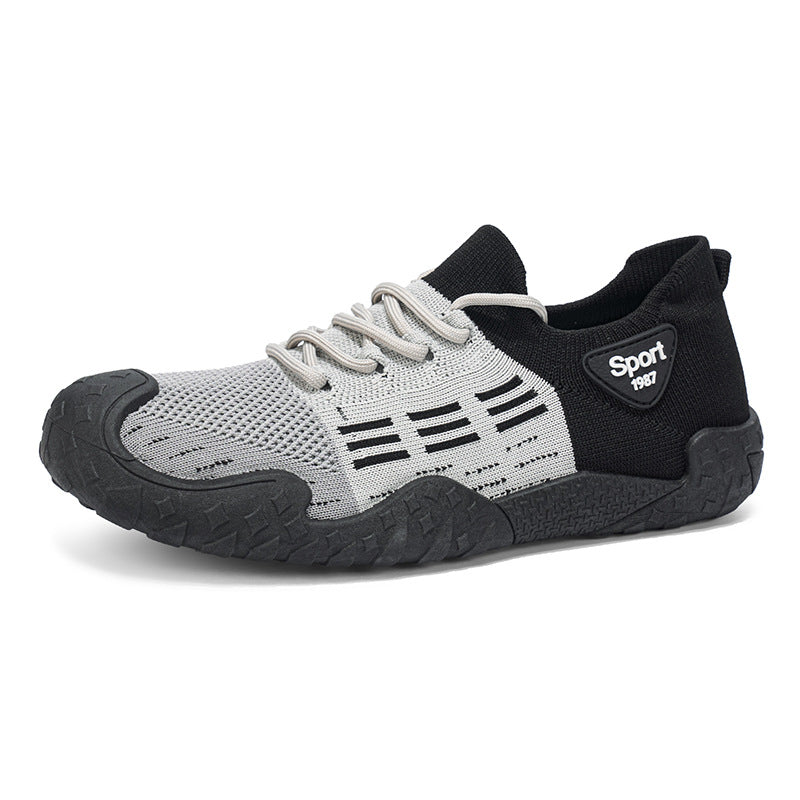 Damen Sportliche Sneakers mit atmungsaktivem Obermaterial und rutschfester Sohle EB