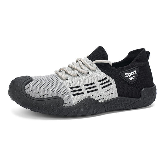 Damen Sportliche Sneakers mit atmungsaktivem Obermaterial und rutschfester Sohle EB