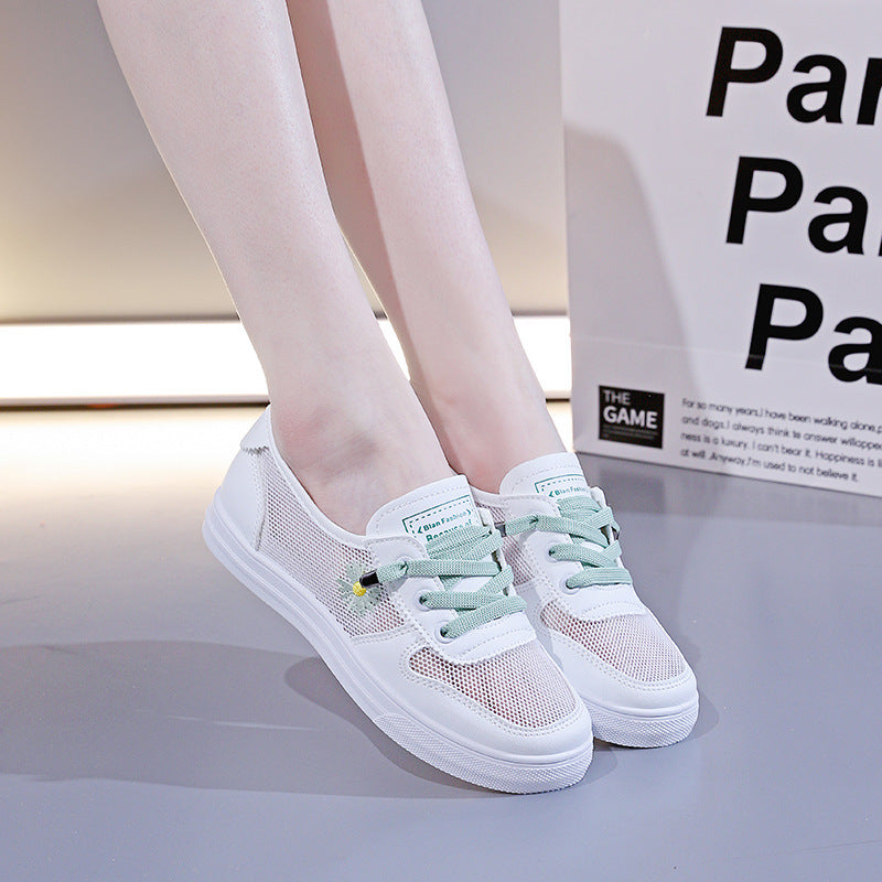 Damen Luftige Mesh-Sneaker mit elastischem Schnürsystem EB