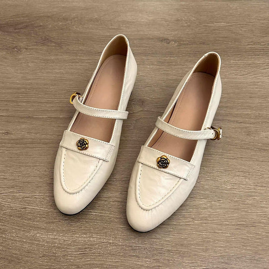 Damen elegante Mary Jane Schuhe mit modischer Schnalle EB
