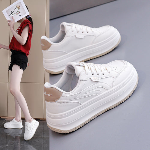 Damen Plattform Sneakers mit ergonomischer Dämpfung und sportlichem Design EB