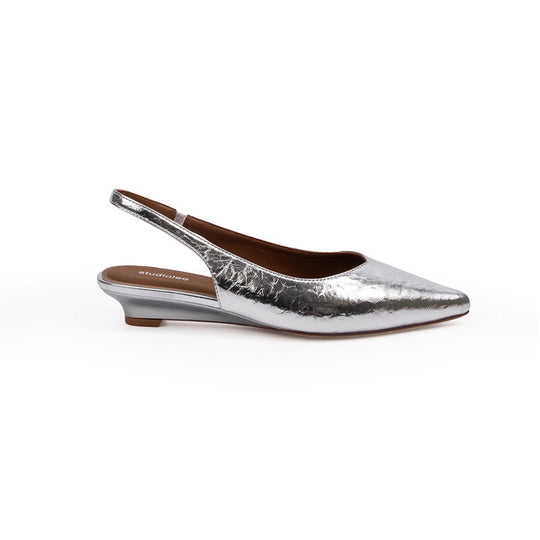 Damen Slingback-Pumps mit spitzem Zehenbereich und komfortablem Blockabsatz EB