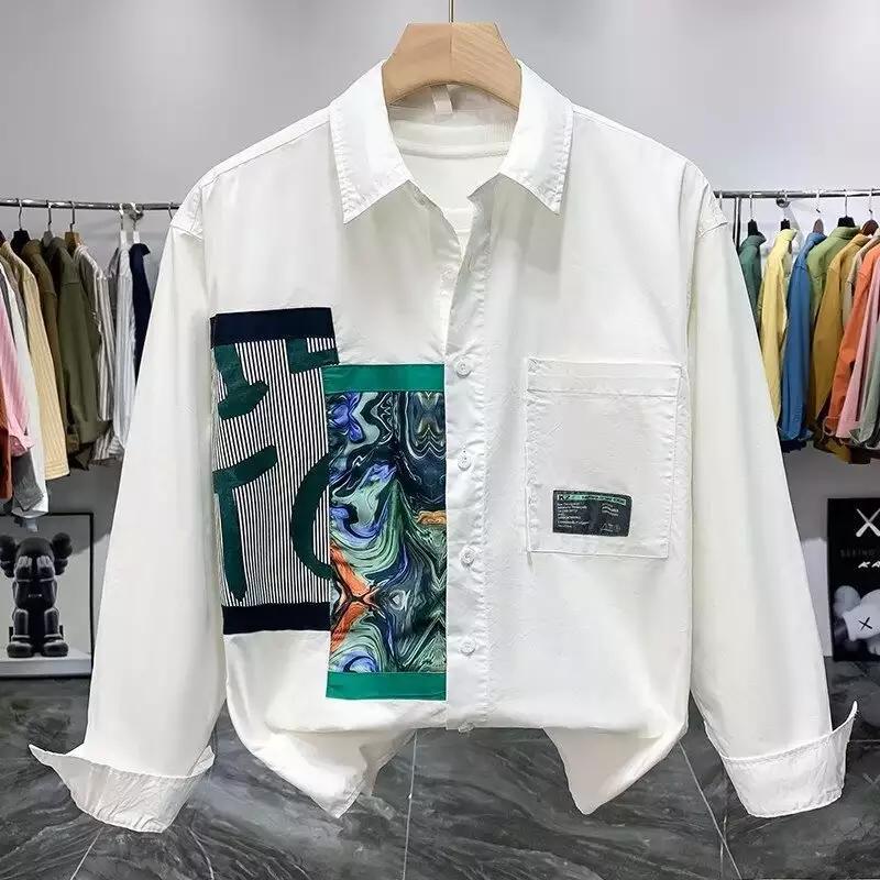Herren lässiges Hemd mit modischen Design-Elementen und praktischen Taschen EB