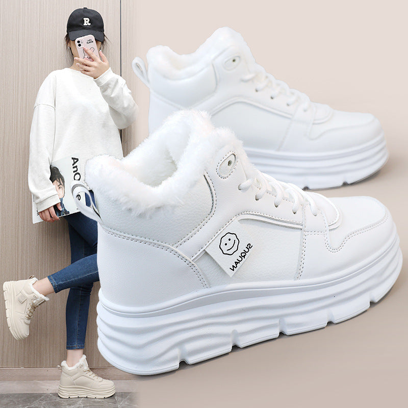 Damen Chunky Winter Sneakers mit kuscheligem Innenfutter und rutschfester Sohle EB