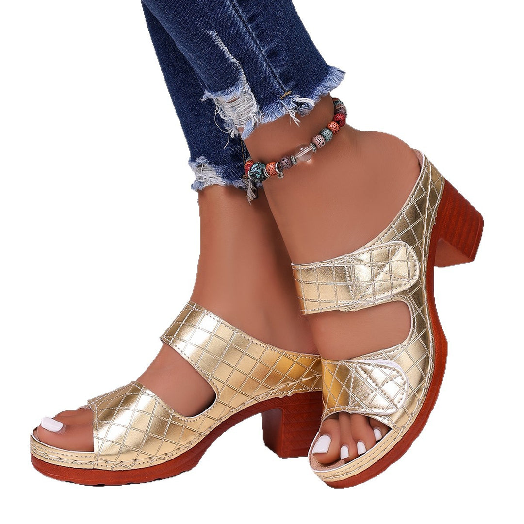Damen elegante Clogs mit verstellbarem Riemendesign EB