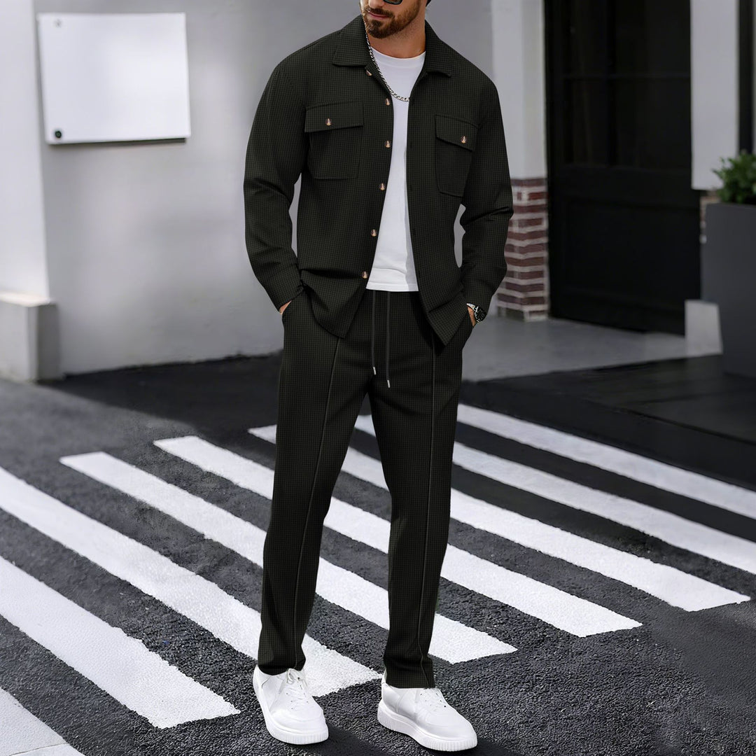 Herren nan leichtes Overshirt mit aufgesetzten Brusttaschen und entspannter Passform EB