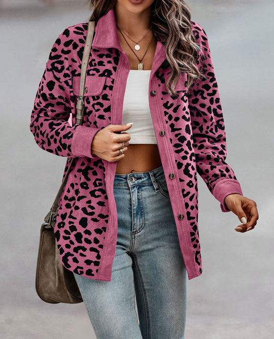 Damen lässige und modische Karo-Jacke EB