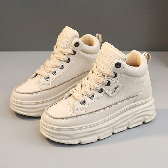 Damen sportliche High-Top Sneakers mit dämpfendem Sohlenprofil EB