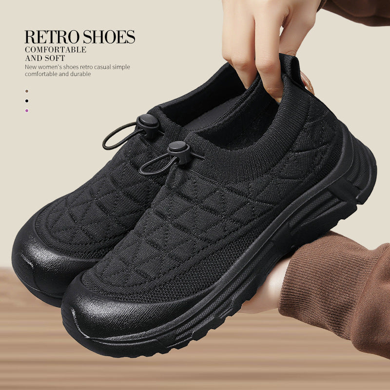 Damen Bequeme Sport-Sneaker mit elastischer Passform und dämpfender Sohle EB